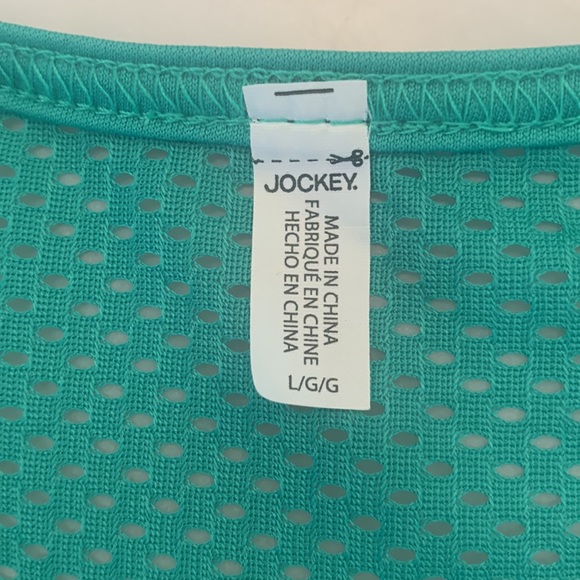 NWT Jockey Teal Racerback Moisture-Wicking Tank Size L - Picture 7 of 7